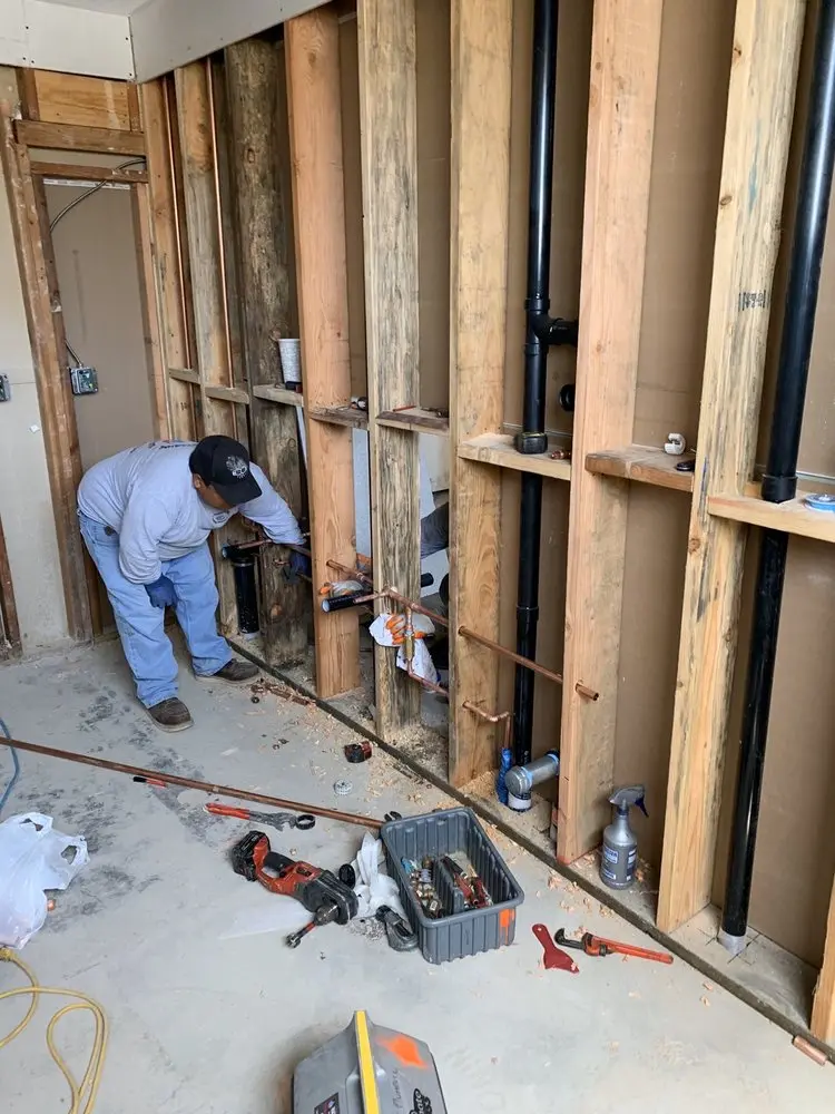 Commercial rough-in plumbing for Trenchless Sewer Repair in Addison